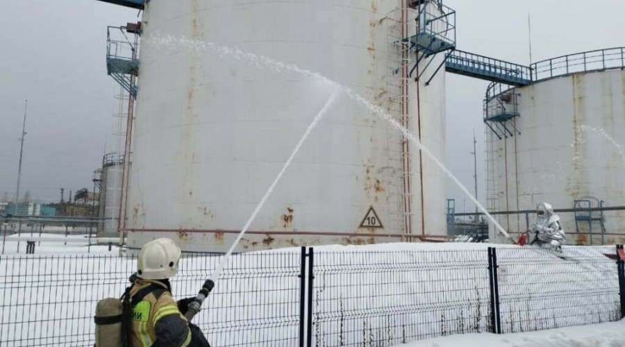 В Баженово прошли учения пожарных