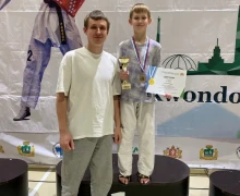 СПОРТСМЕНЫ КЛУБА БОЕЦ ЗАВОЕВАЛИ ЗОЛОТО И БРОНЗУ на первенстве Свердловской области среди детей по тхэквондо