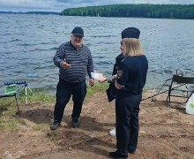Патрульно-контрольная группа провела рейд на правом берегу Белоярского водохранилища в Заречном