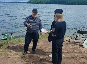 Патрульно-контрольная группа провела рейд на правом берегу Белоярского водохранилища в Заречном