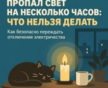 Пожарные Заречного рассказали, как безопасно пережить отключение света