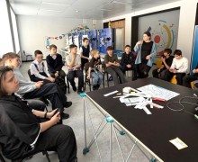 В УрТК состоялось занятие для школьников: они приступили к созданию города будущего