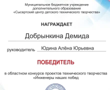 Воспитанники Центра детского творчества победили в областном конкурсе проектов