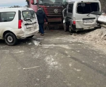 На выезде на бетонку произошло ДТП