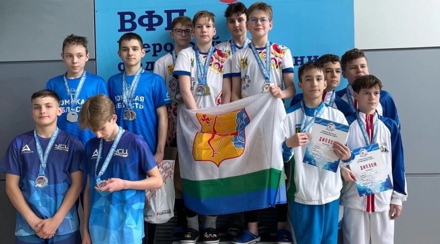 На первенстве России по подводному спорту спортсмены СШ Атом в составе сборной завоевали серебро и бронзу