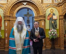 Директор БАЭС Иван Сидоров и главный инспектор Юрий Носков получили благодарности за усердные труды во славу Церкви