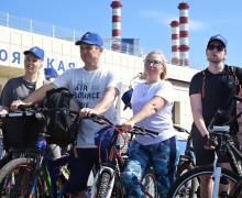 Десятки велосипедистов смогли убедиться в том, что Белоярская АЭС работает безопасно