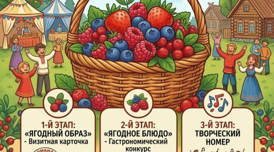 Конкурс «Ягодное лукошко» объявлен в преддверии 420-летия села Бруснятское