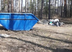 Если сегодня, не смотря на капризы погоды, вы всё же пойдёте на кладбище, обратите внимание - мусор можно и нужно выбрасывать в синей бункеры (на фото)