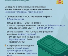 Региональные операторы Свердловской области в новогодние праздники переходят на усиленный режим работы