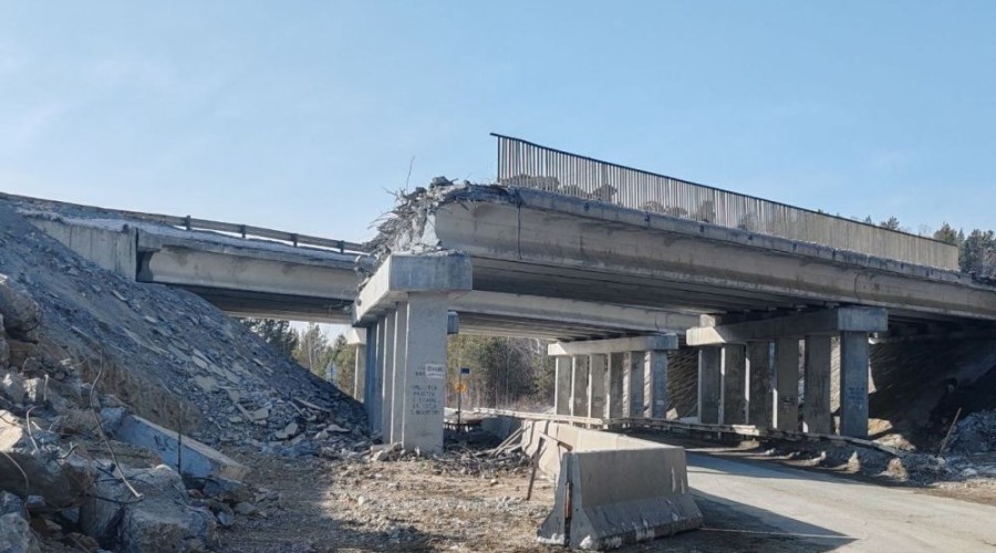 Строительство трассы идёт ударными темпами