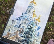 Юные художники Заречного запечатлели город в рамках пленэрной практики