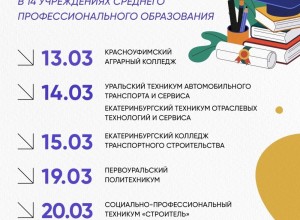 Весь март колледжи Свердловской области будут проводить дни открытых дверей