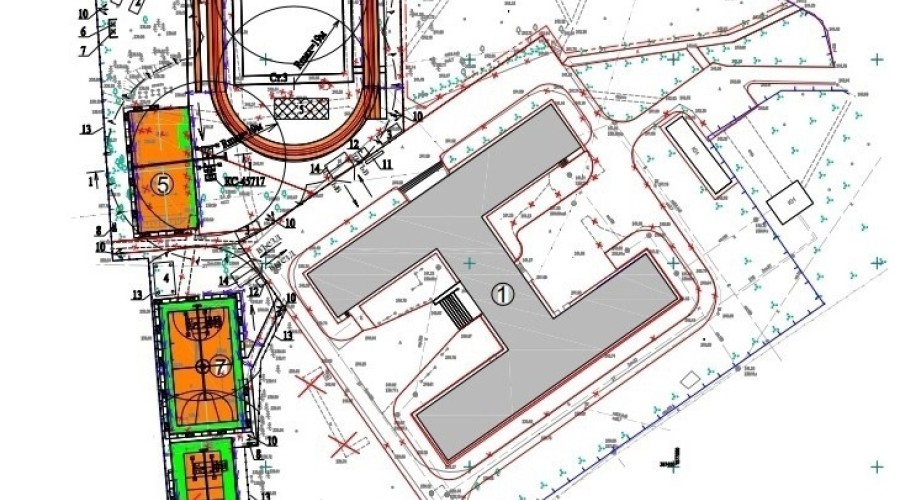 На большом строительстве стадиона школы №3 сменился подрядчик
