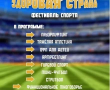 Фестиваль спорта - Здоровая страна !