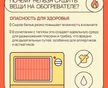 ОСТОРОЖНО: ОБОГРЕВАТЕЛЬ — НЕ СУШИЛКА!
