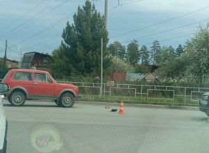 На въезде в Заречный большая пробка