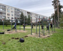 новая воркаут площадка на бульваре Алещенкова готова