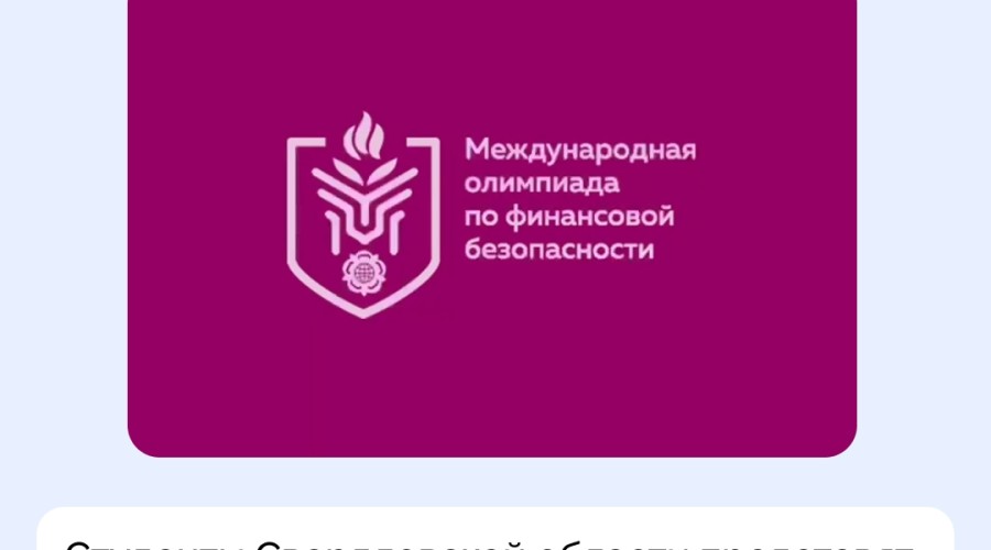 Студенты Свердловской области представят регион в финале V Международной олимпиады по финансовой безопасности