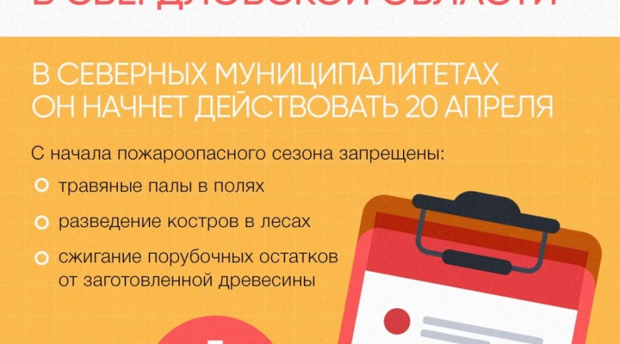 В Свердловской области объявлено начало пожароопасного сезона