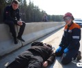 На трассе М-12 под Белоярским прошли масштабные учения МЧС