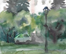 Юные художники Заречного запечатлели город в рамках пленэрной практики