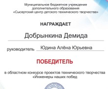 Воспитанники Центра детского творчества победили в областном конкурсе проектов