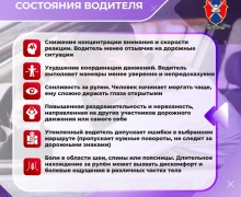 Госавтоинспекция предлагает для изучения серию карточек «как распознать усталость и избежать автоаварии»
