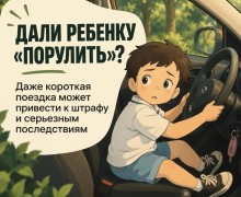 Госавтоинспекция напомнила свердловчанам об ответственности за детей за рулём