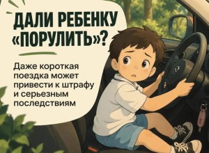 Госавтоинспекция напомнила свердловчанам об ответственности за детей за рулём