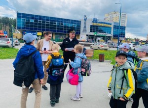 Сотрудники Госавтоинспекции провели профилактическое мероприятие вблизи пешеходного перехода