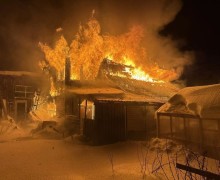 Сегодня ночью в Боярке сгорел частный дом