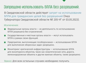 В Свердловской области напомнили о штрафах за запуск дронов без разрешения