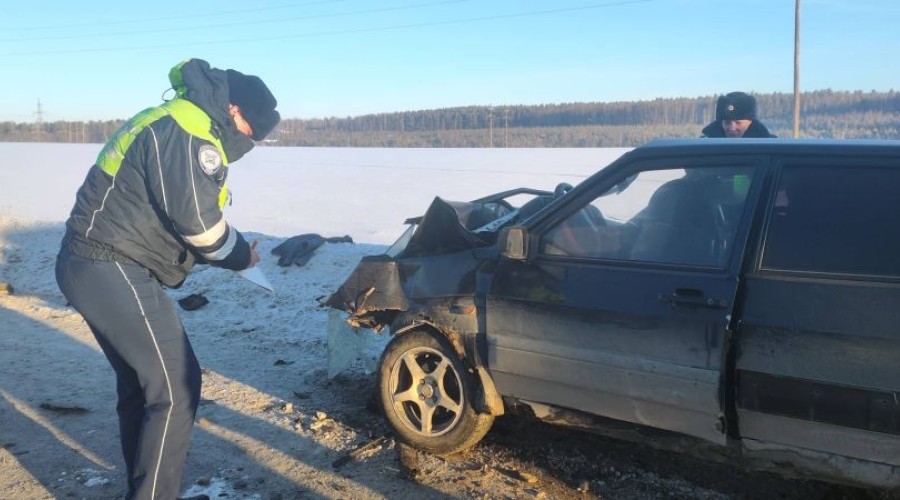 Сотрудники Госавтоинспекции Заречного устанавливают обстоятельства ДТП, в котором пострадали 2 человека