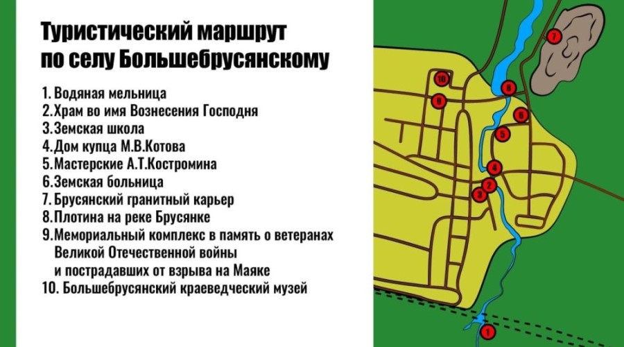 Пешая экскурсия по селу Большебрусянскому пройдет 20 июня