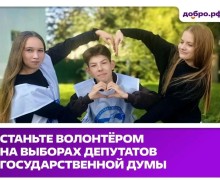 ЦИК России и платформа «Добро.рф» открыли набор волонтёров
