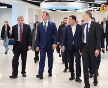 Губернатор Евгений Куйвашев презентовал министру спорта, президенту Олимпийского Комитета России Михаилу Дегтярёву Дворец водных видов спорта, а также кампус Уральского федерального университета