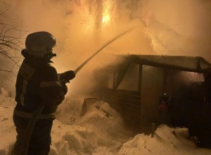 Сегодня ночью в Боярке сгорел частный дом