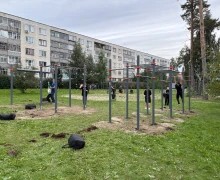 новая воркаут площадка на бульваре Алещенкова готова