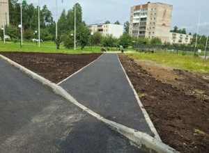 На улице Ленинградской в Заречном завершено асфальтирование у домов 24А и 24Б