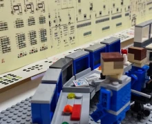 Воспитанники клуба инженерного творчества «Кубики» (город Каменск-Уральский) создали копию тренажёра блочного пункта управления БН-800