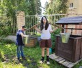 Воспитанники детского сада «Маленькая страна» продолжают знакомство с деревенским бытом в проекте-музее «Русская изба»