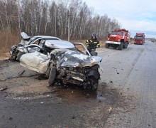Вчера на трассе Екатеринбург-Тюмень между Белоярским и Богдановичем в ДТП погибли 2 человека