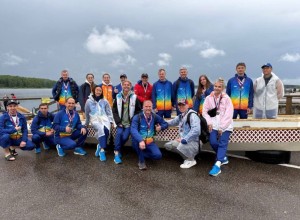 и Наши мужчины взяли 2 и 3 места областных соревнований на лодках-драконах!