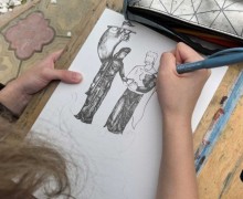 Ученики Детской художественной школы вышли на летние пленэры