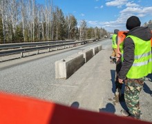 1 апреля дорожники приступили к ремонту второй части эстакады на 42-м километре Екатеринбургской кольцевой автодороги
