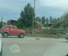 На въезде в Заречный большая пробка