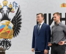 Губернатор Евгений Куйвашев презентовал министру спорта, президенту Олимпийского Комитета России Михаилу Дегтярёву Дворец водных видов спорта, а также кампус Уральского федерального университета