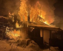 Сегодня ночью в Боярке сгорел частный дом