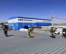 На территории ПК Контур прошли большие пожарно-тактические учения по тушению пожаров в промышленных организациях